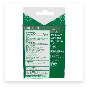 Biofreeze Dry Stick Pack Back