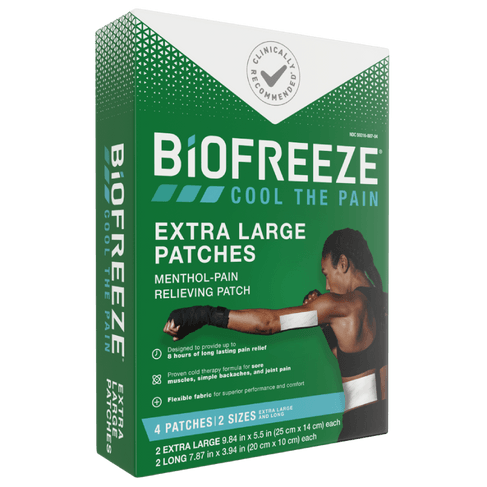 Biofreeze® Pain Relief Patches, Extra Large, 4 Patches